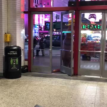 Trex costume in public exiting train station