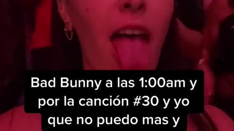 Bad Bunny a las 1:00am ypor la canción #30 y yo