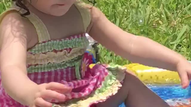 Sitting in the water