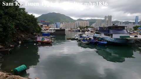 鯉魚門三家村避風塘。海堤公園 Sam Ka Tsuen Typhoon Shelter, mhp1836, Oct 2021 #鯉魚門 #三家村碼頭