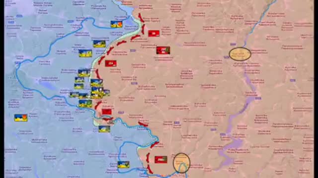 Animation of Ukrainian forces advancing in Kharkiv, Ukraine for the past few days