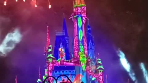 Magic Kingdom Fireworks | Disney World Cinderella Castle #shorts #disneyworld #magickingdom