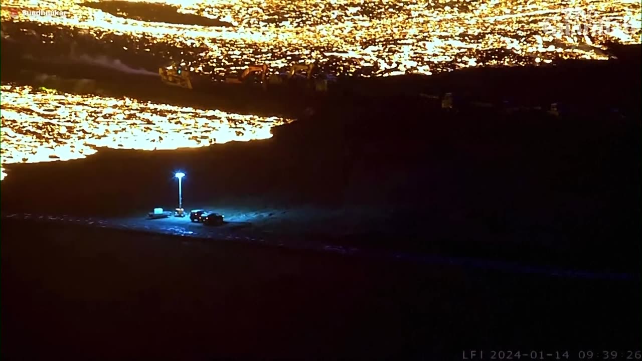 ***Volcano erupts near town of Grindavík in Iceland***