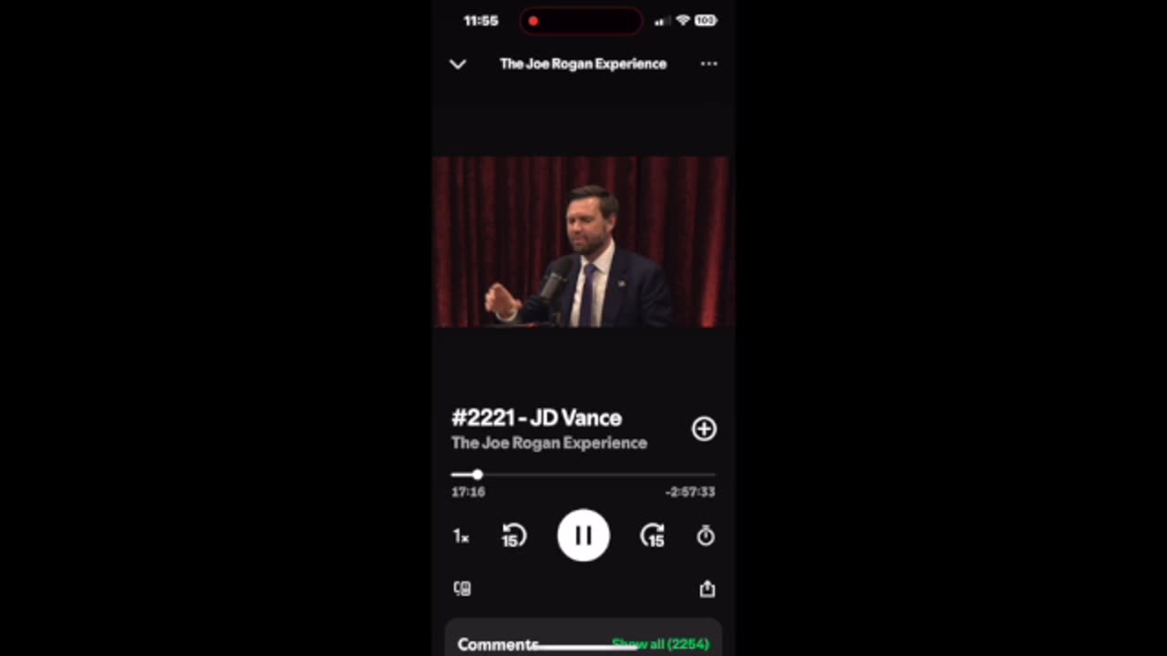 Joe Rogan (Spotify) : JD Vance, His Presidential Aspirations and the Butler PA Assassination Try