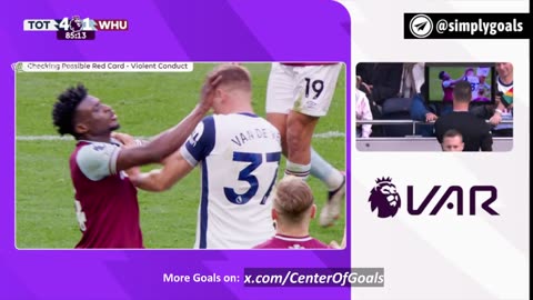 Mohammed Kudus red card 🟥