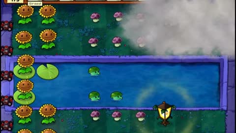 Plants vs Zombies Aventura Niebla Nivel 4 3