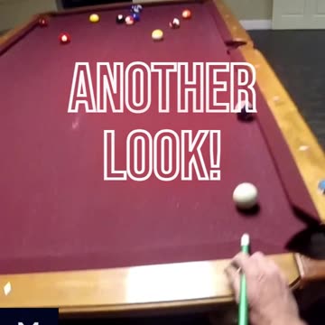 RIGHT SIDE CUE SPIN ON THE LONG RAIL SHOT!