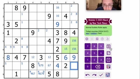 Sudoku 2024 10 07 hard