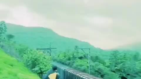 Nature with train