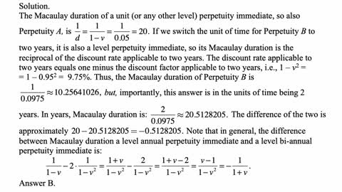 Exam FM exercise for December 27, 2021