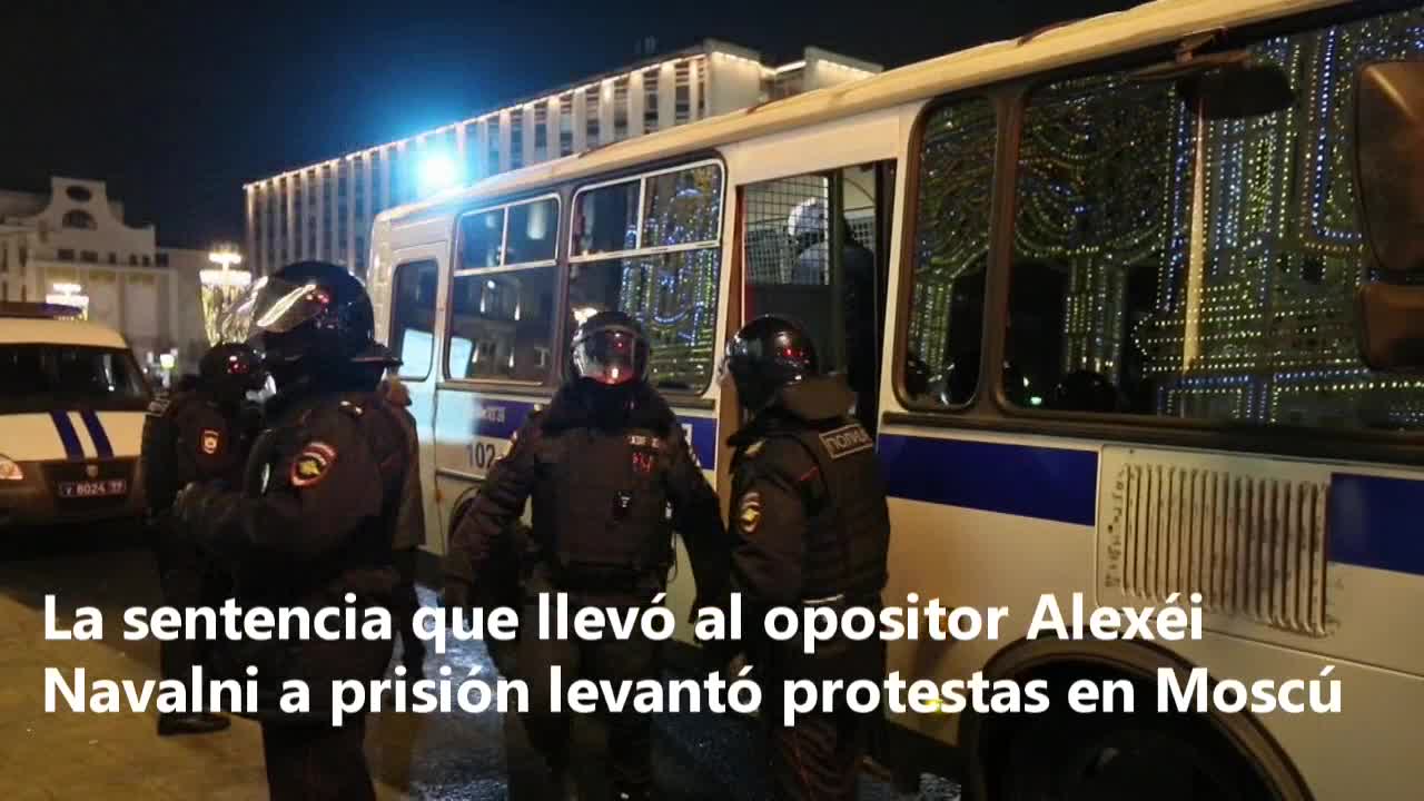 Más de 1.400 detenidos en Rusia en las protestas por la detención de Navalni