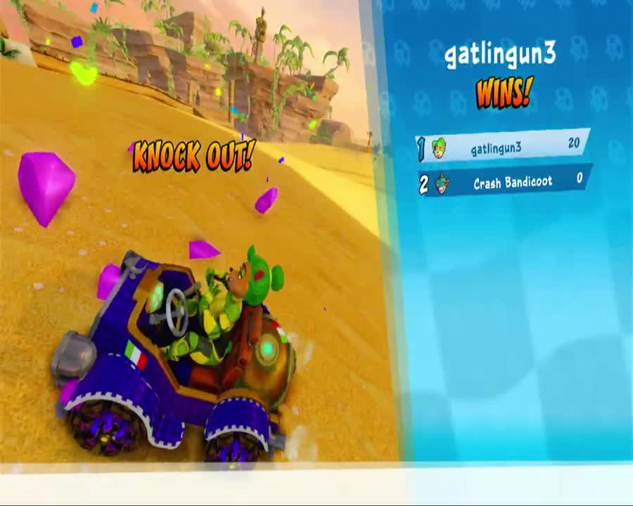 Crash Team Racing Nitro Fueled - Skull Rock Crystal Grab Gameplay