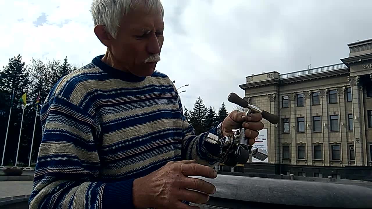 Man Rides Teeny Tiny Bicycle