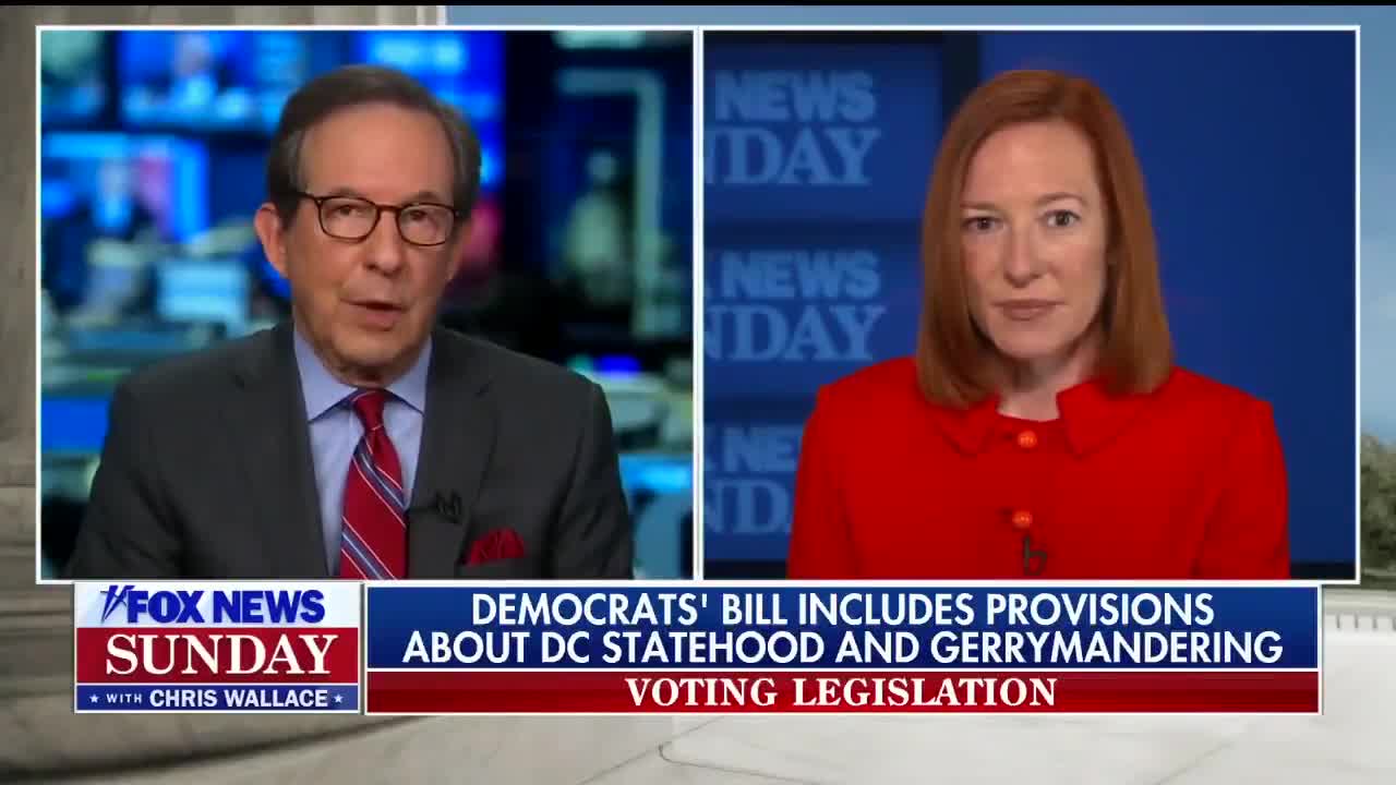 Chris Wallace Corners Psaki About Biden's Filibuster Hypocrisy—She Has No Response