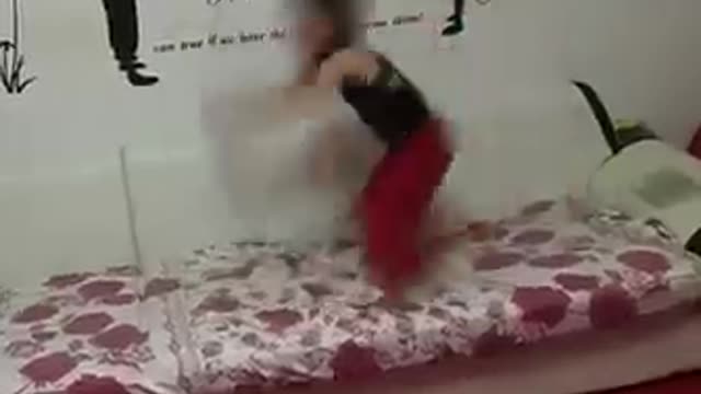 A 6-year-old child performed a back flip on the hands 80 times in 53 seconds !!