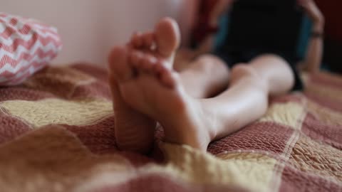 Feet focus on sexy soles toe focus 4K