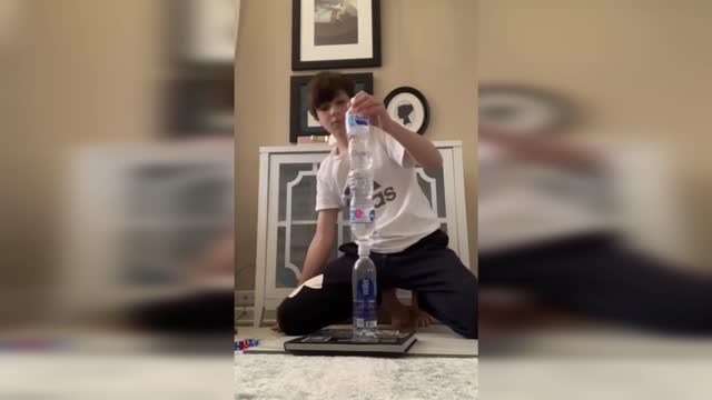 EPIC Moment of TRIPLE BOTTLE FLIPS