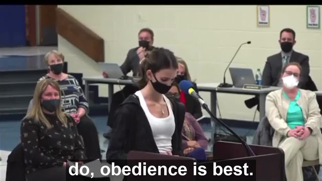 Student mocks insane adults: "Thank you for teaching us that we should never question authority