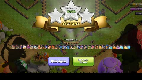 Clan fest challenge#2 ... 3star with swag spells