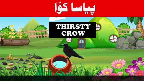 The Thirsty Crow - Urdu Moral Stories - Pyasa Kawa Kahani With English subtitle