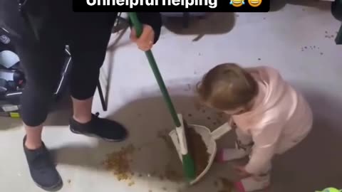 Funny video 😂 Unhelpful helping, 😂 Stop it son