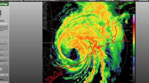 Beryl (#2) Barreling Down on HOUSTON #DopplerMicrowavedSkies