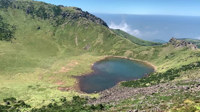 Mountain peak landscape, Jeju Island Hallasan