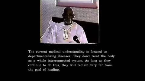 DR SEBI SPEAKS ON PHYSICIANS OF TODAY