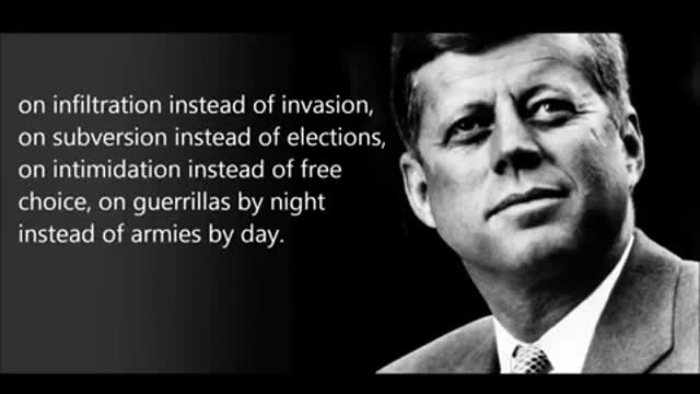 President Kennedy talks about the secret society