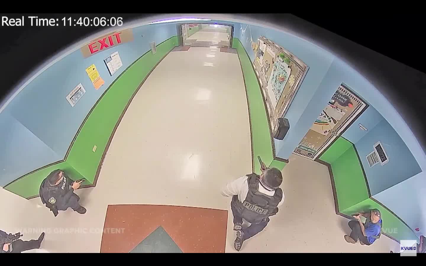 Uvalde Cop Inside Robb Elementary; Sneaking Up On The Shooter?