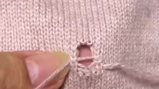 How to repair a hole in your jumper