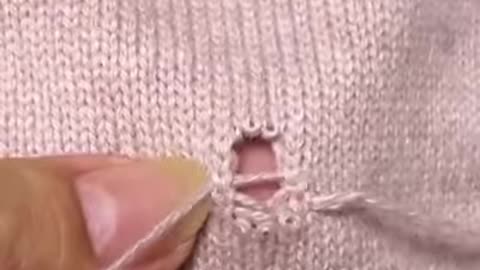 How to repair a hole in your jumper