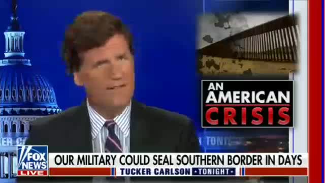 Tucker Carlson: Illegal aliens now face no barriers at all.