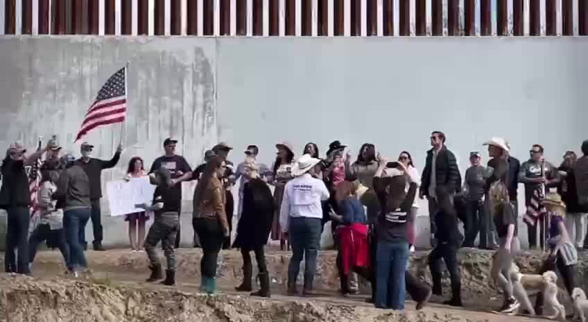 American Patriots gather at The Wall in Mission TX