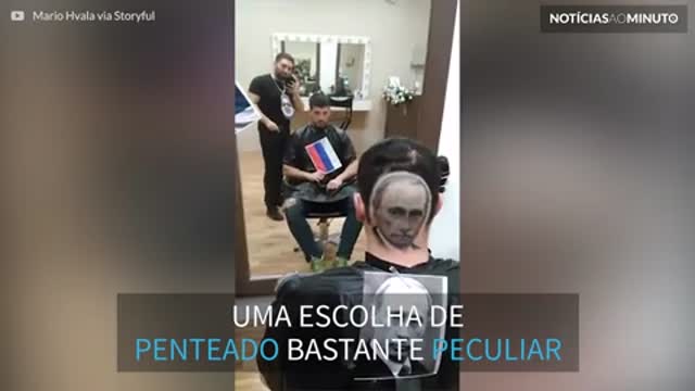 Penteado com estilo de Vladimir Putin é impressionante!