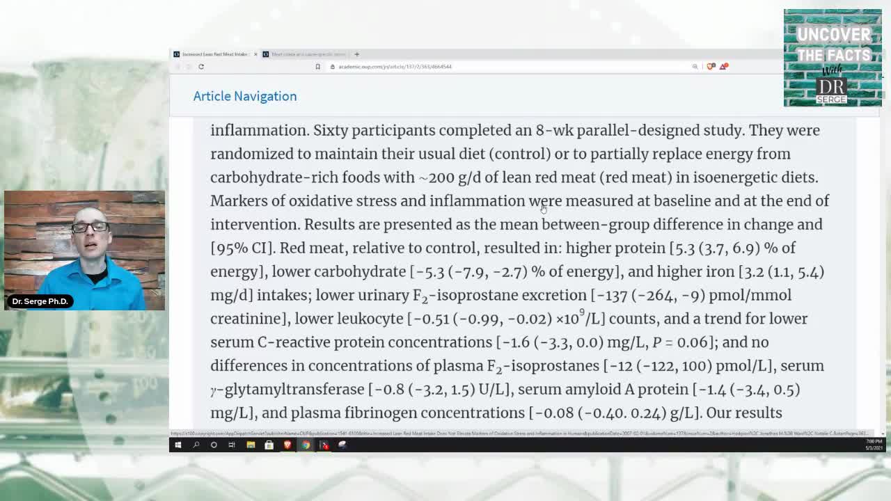 Red meat causes inflammation?