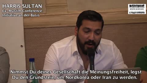 "Defend your freedom of expression" HARRIS SULTAN Ex-Muslim (English+German)