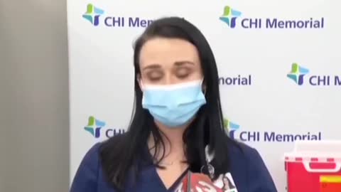 Nurse passes out on live TV from vaccine