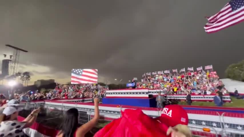Flashback: Downpour @ a Trump Rally