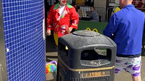 Guy Isn't Clowning Around