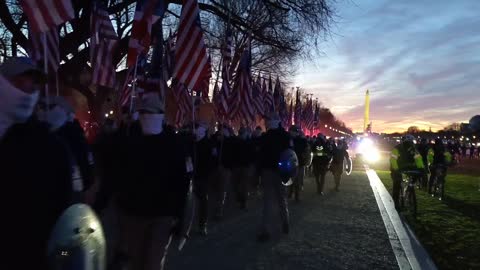 "Patriot Front" is currently marching on the national mall in Washington, DC