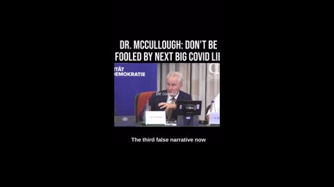 Dr.Mccullough Don't be Fooled by the next covid LIE