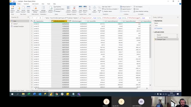 Inteligencia de tiempo con tablas desconectadas