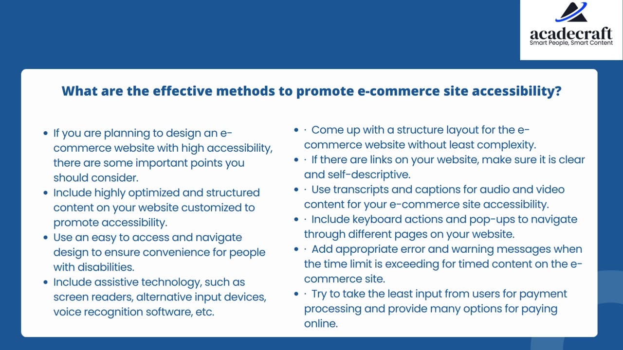 Breaking Down Barriers: Ensuring Accessibility in E-commerce