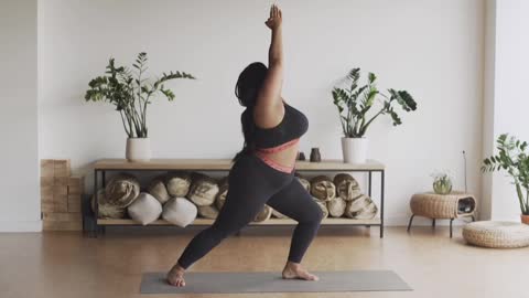 Woman Practicing Yoga