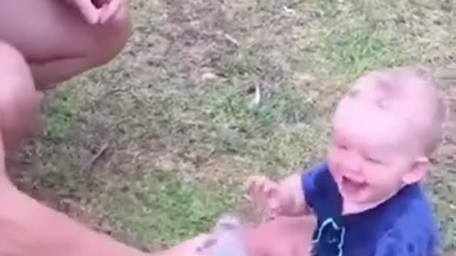 Funny Baby Videos playing # Short