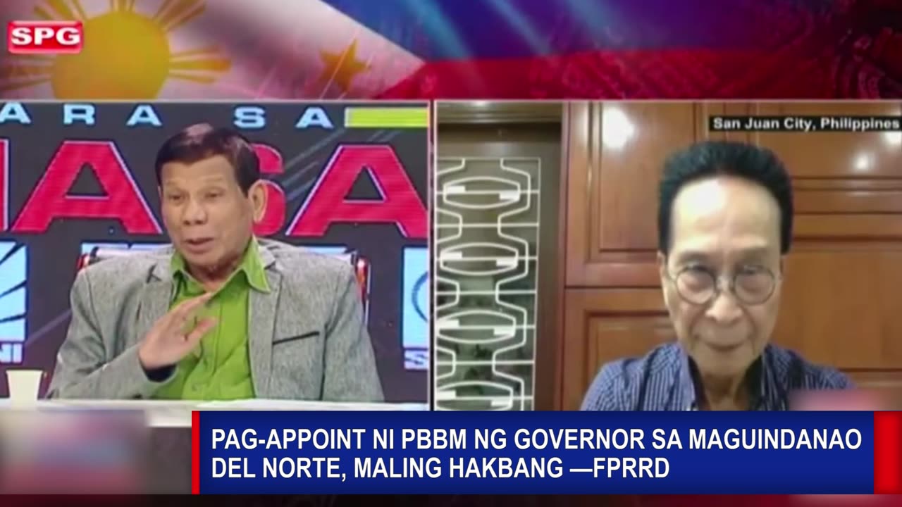 Pag-appoint ni PBBM ng governor sa Maguindanao del Norte, maling hakbang —FPRRD