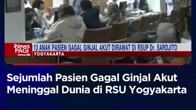 Sejumlah Pasien Gagal Ginjal Akut Meninggal Dunia di RSU Yogyakarta