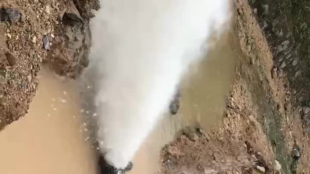 descaling of D600 pipe in source of water plant