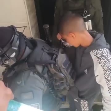 Footage shows several fully-armed Israeli forces detain a 12 year-old Palestinian boy